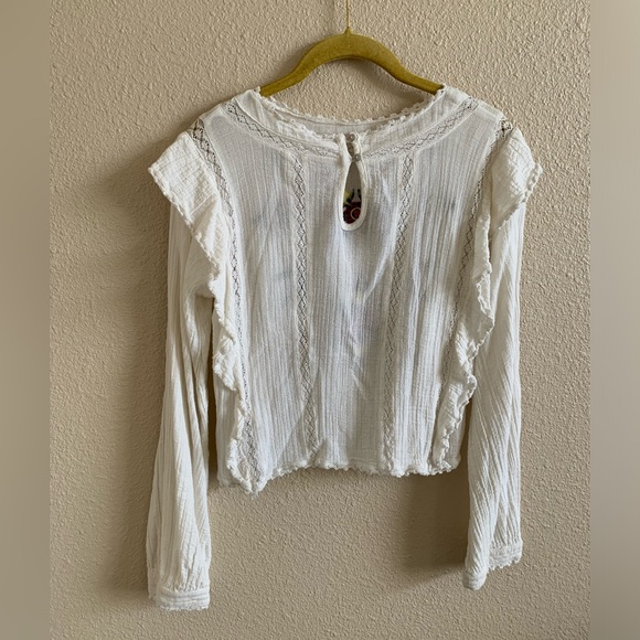 Free People floral Cottagecore embroidered boho top🌴 - Picture 2 of 7